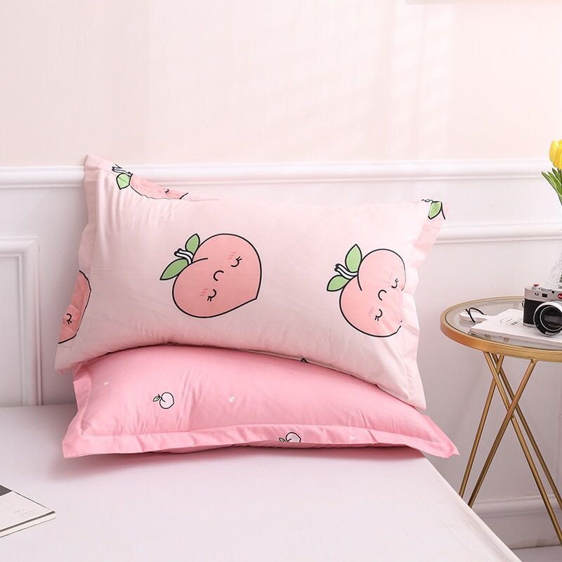 Kawaii Pink Strawberry Bedding Set – BlossomMemento