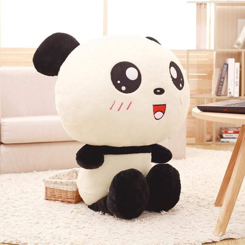 Kawaii Big Head Panda Plush – BlossomMemento