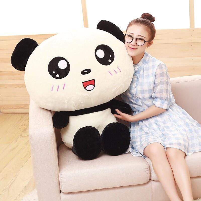 Kawaii Big Head Panda Plush – BlossomMemento