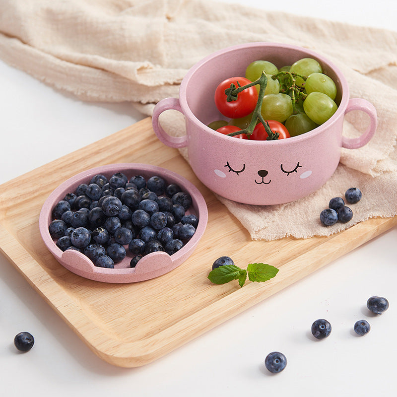 Thickened cartoon bowl with lid