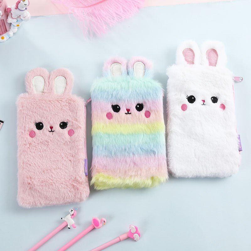 Stationery plush sundries storage bag
