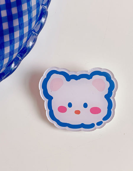 Creative Cartoon Acrylic Brooch Girl Accessories Clothes Bag Pendant