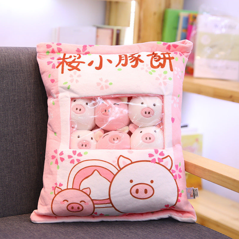 Net red snack pillow Japanese cat cute doll