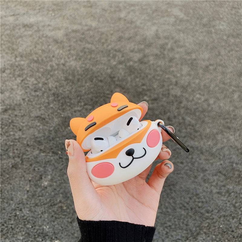 Compatible with Apple, Cute cartoon silicone anti-fall soft shell