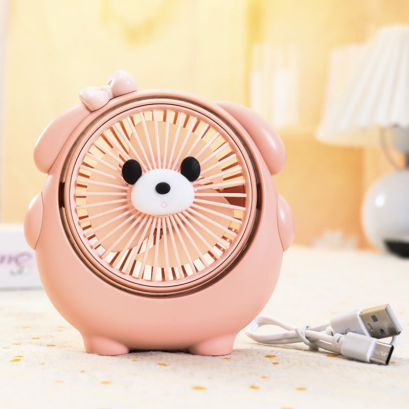 Fashion Cute Dog Desktop Electric Fan
