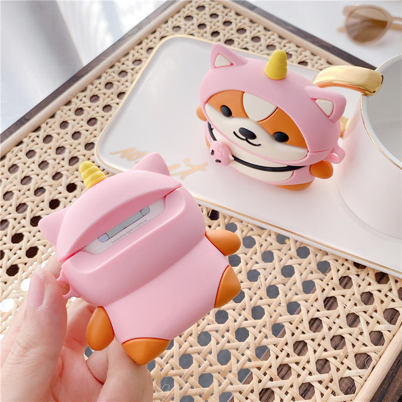 Compatible with Apple, Compatible with Apple , Creative Soft Silicone Case for Bluetooth Wireless Earphone Case