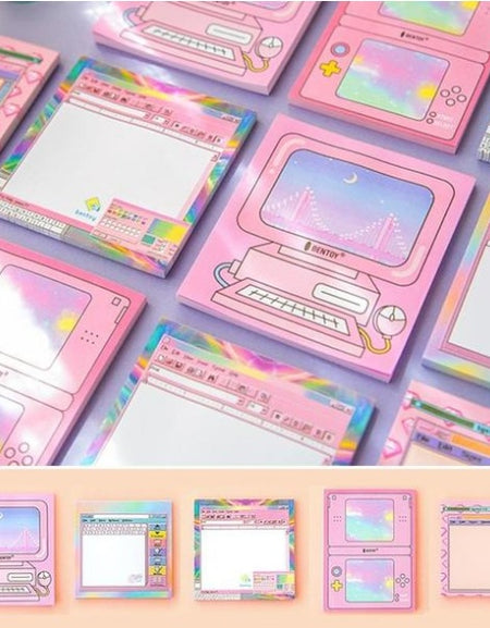 Cute Gamer Computer Sticky Note Memos