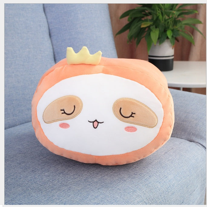 Cute cartoon down cotton winter warm pillow
