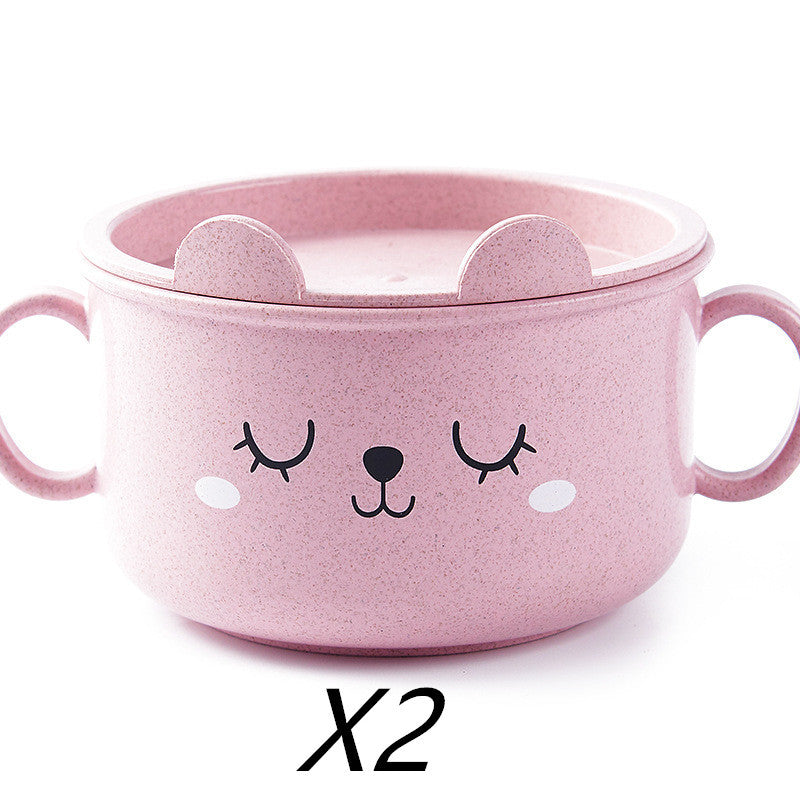 Thickened cartoon bowl with lid