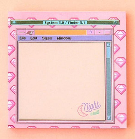 Cute Gamer Computer Sticky Note Memos