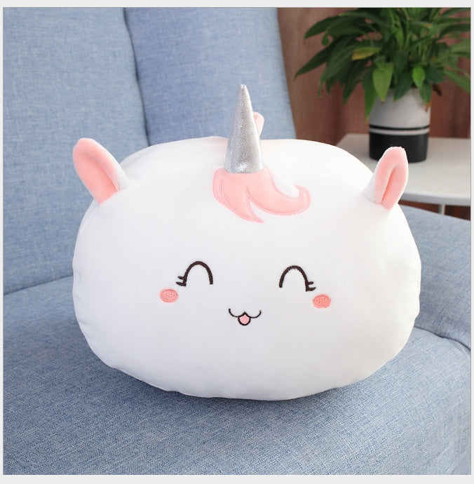 Cute cartoon down cotton winter warm pillow