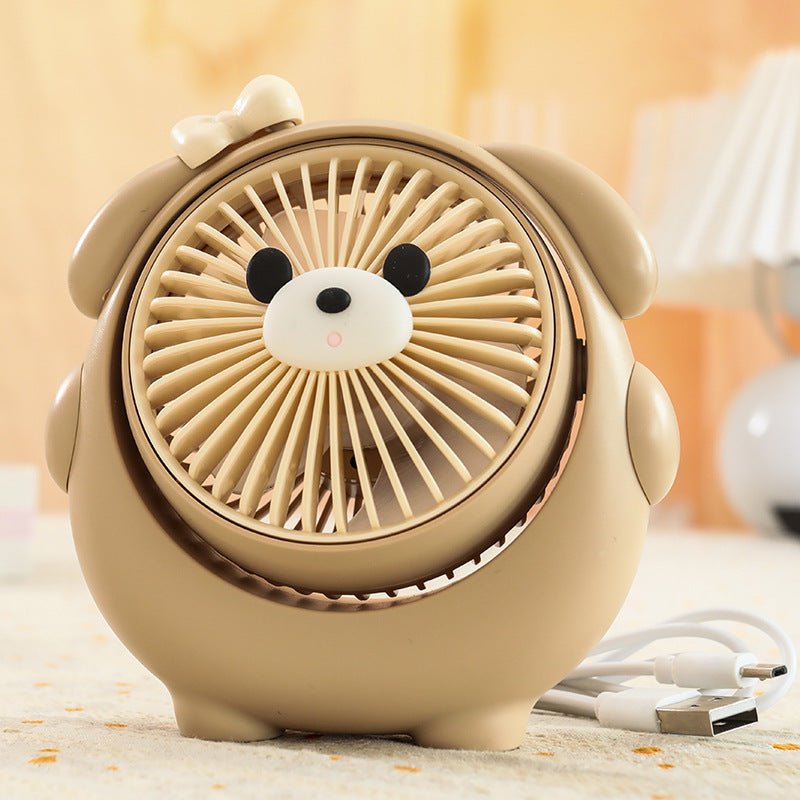 Fashion Cute Dog Desktop Electric Fan