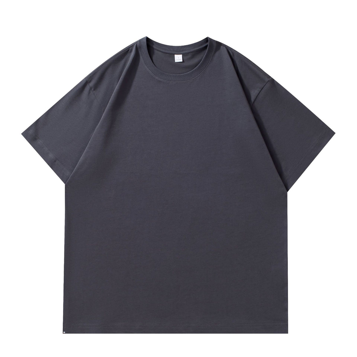 Combed Summer New Cotton Short Sleeve Slightly Drop Shoulder