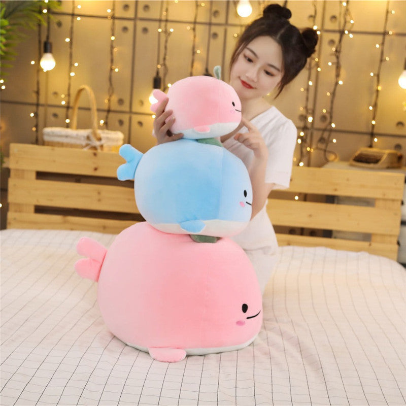 Whale plush toy doll