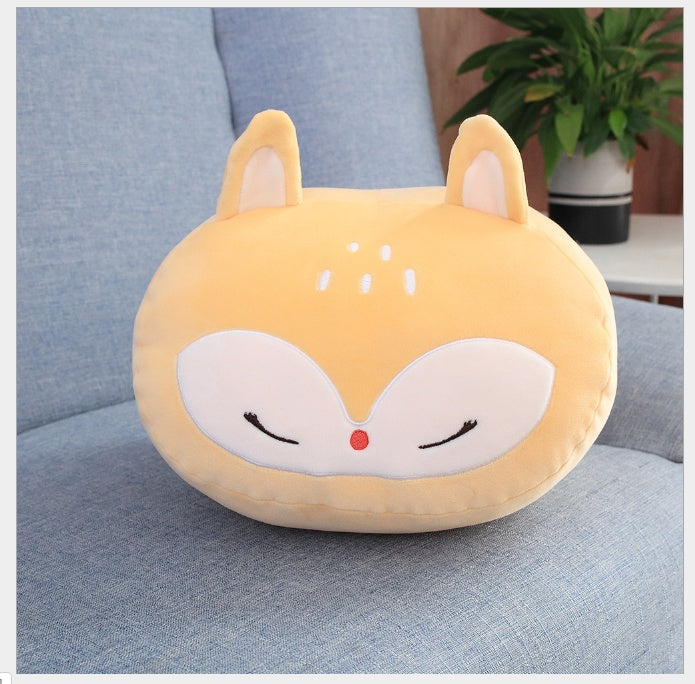 Cute cartoon down cotton winter warm pillow