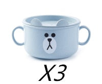 Thickened cartoon bowl with lid