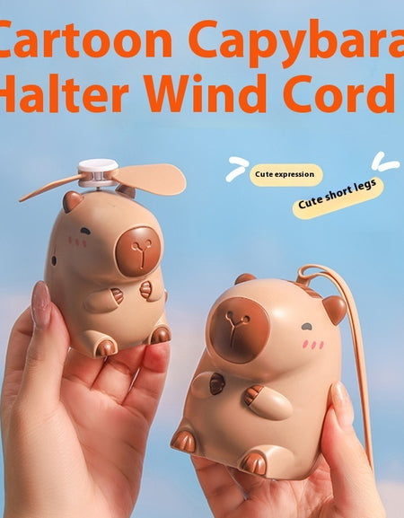 Children's Mini Halter Little Fan Usb Rechargeable Handheld Portable Electric Fan
