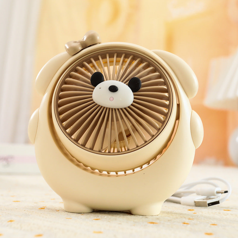 Fashion Cute Dog Desktop Electric Fan
