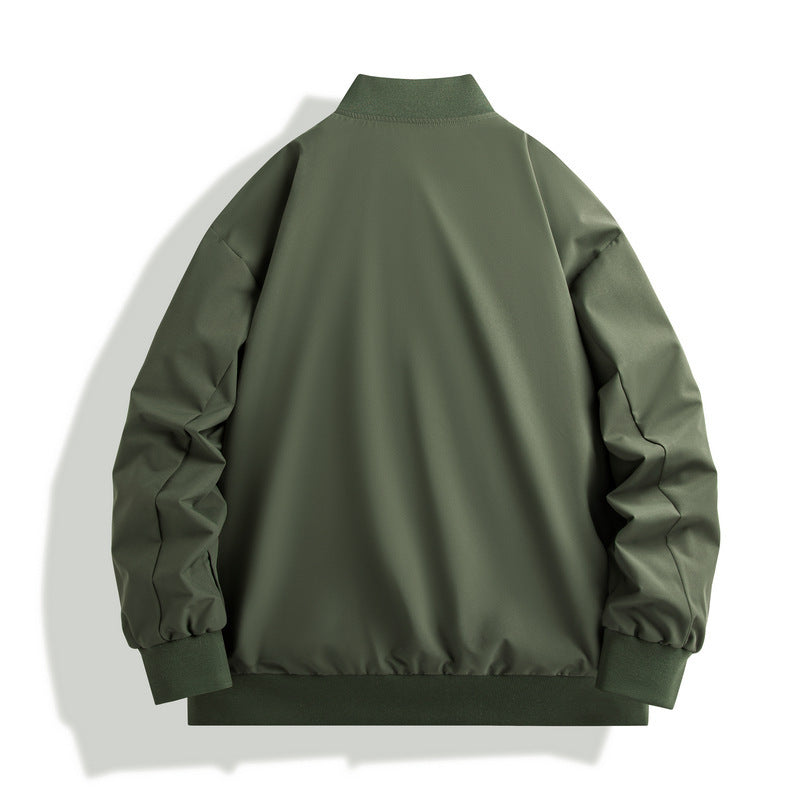 Casual Plus Size Loose Cardigan Baseball Uniform Jacket