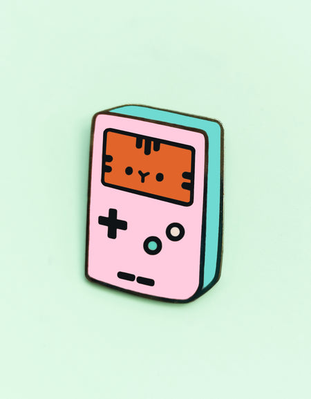 Kawaii Gameboy Cat Badge