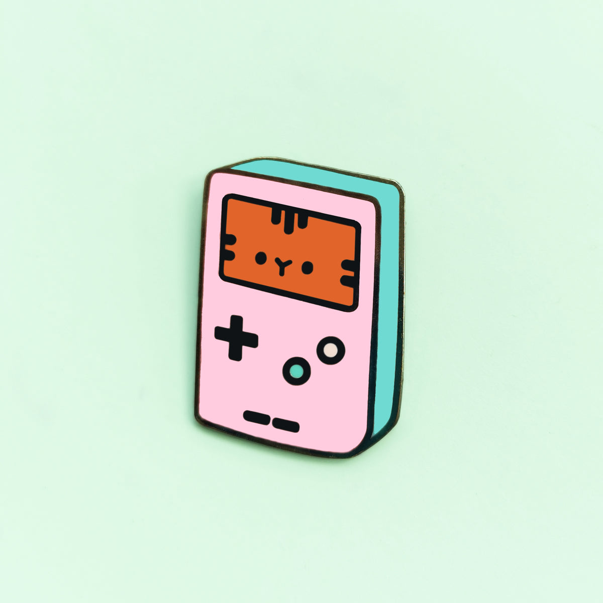 Kawaii Gameboy Cat Badge