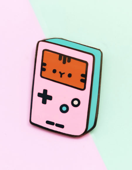 Kawaii Gameboy Cat Badge