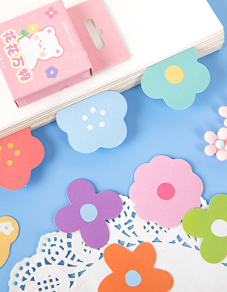 Kawaii Flower/Bear Stickers