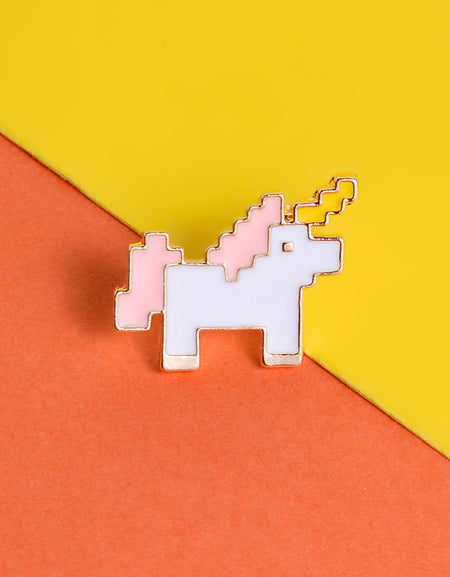 Kawaii Pixel Unicorn Pin