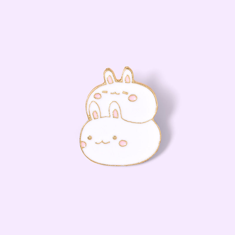 Kawaii Little Fat Rabbit Pin – BlossomMemento
