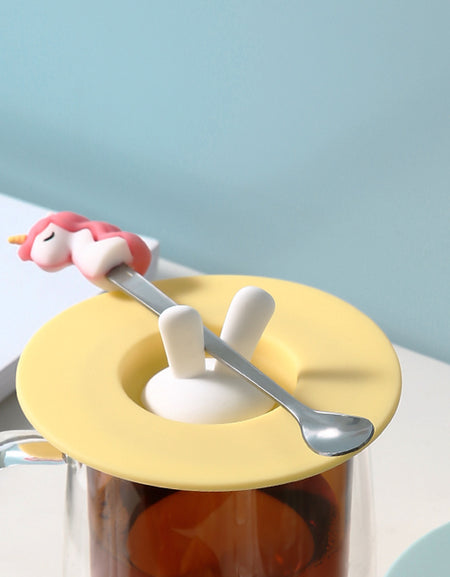 Kawaii Bunny Silicone Cup Lid