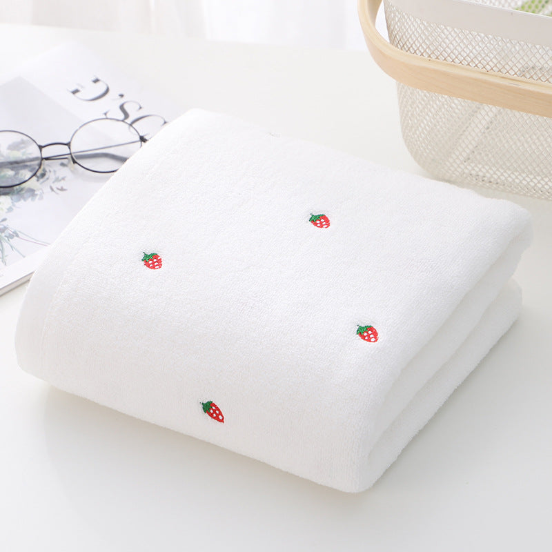 Kawaii Strawberry Bath Towel
