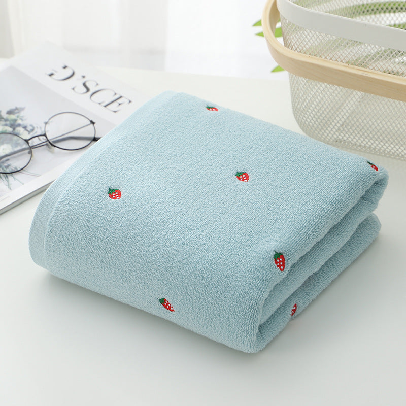 Kawaii Strawberry Bath Towel