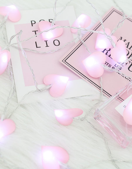 Kawaii Love-Heart Light String