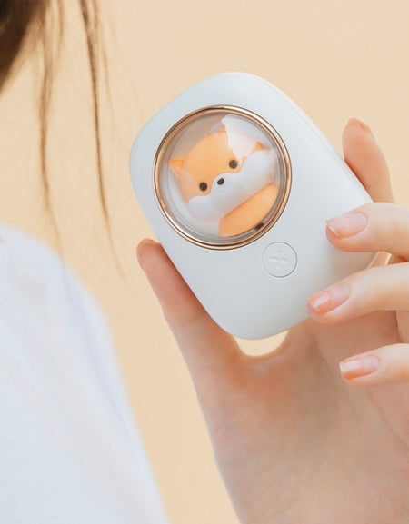 Kawaii Shiba/Cow Neck Fan