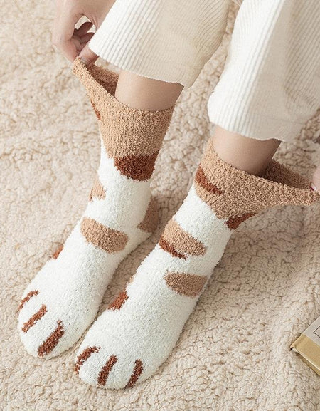 Kawaii Thick Cat Socks