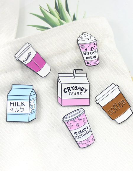 Kawaii Pink Drink Pin