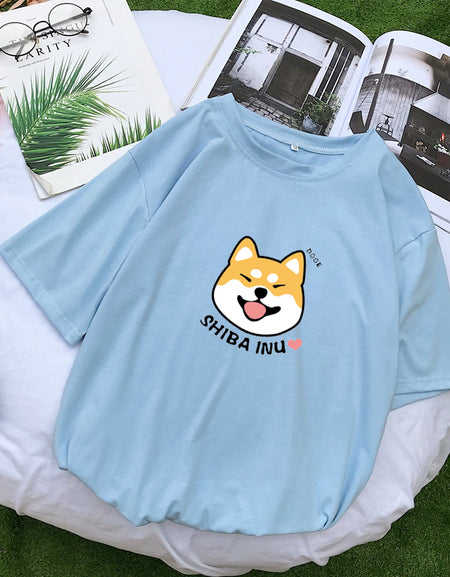 Kawaii Funny Shiba Inu T-shirt