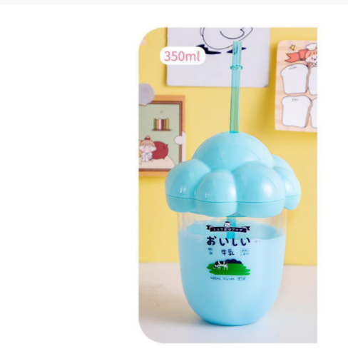 Spoofing fake milk tea cup cute girl heart plastic