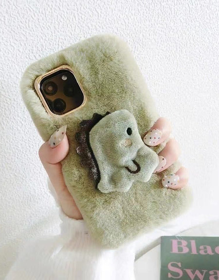 Kawaii Warm Dino Phone Case