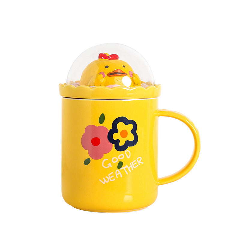 Pastoral Animal Micro Landscape Ceramic Cup