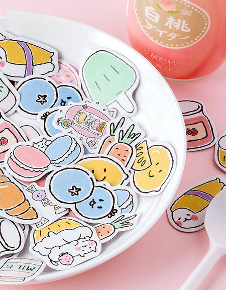 Kawaii Food Stickers