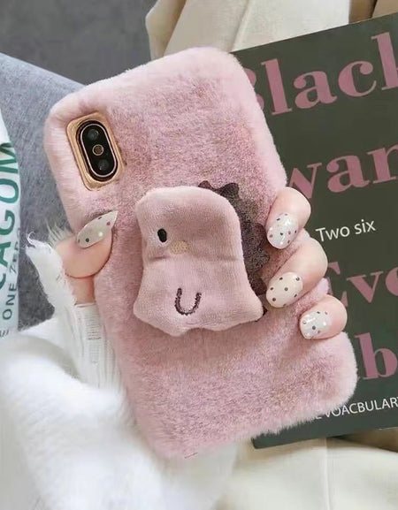 Kawaii Warm Dino Phone Case