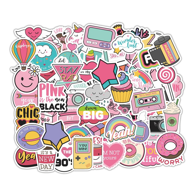 Kawaii Girly Stickers (61 pcs)