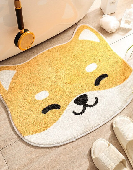 Kawaii Shiba/Cat Comfort Rug