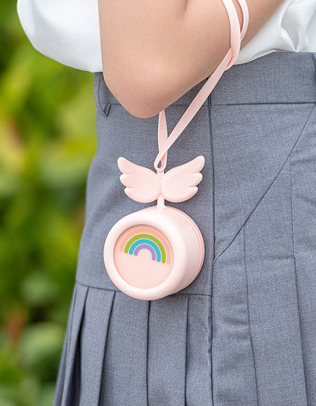 Kawaii Angel Wings Neck Fan