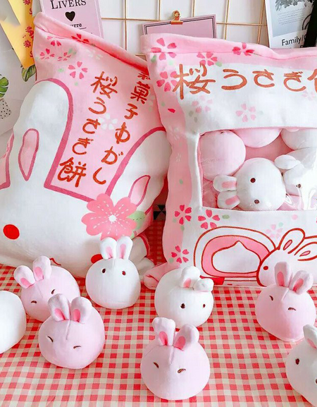 Kawaii Bunny Bag Plushies