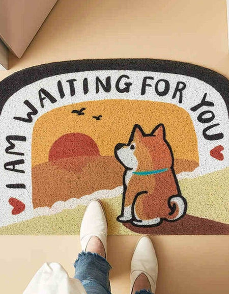 Kawaii Shiba Inu Floor Mat