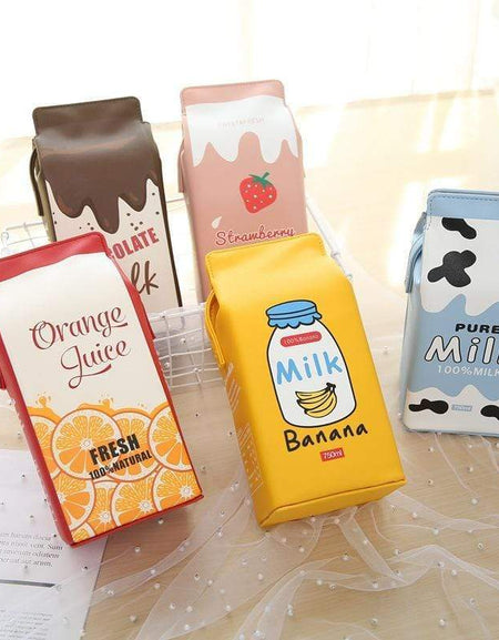 Kawaii Milk Box Shoulder Bag - BlossomMemento