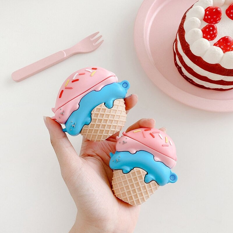 Kawaii Ice Cream Cone Airpods (1/2/Pro)