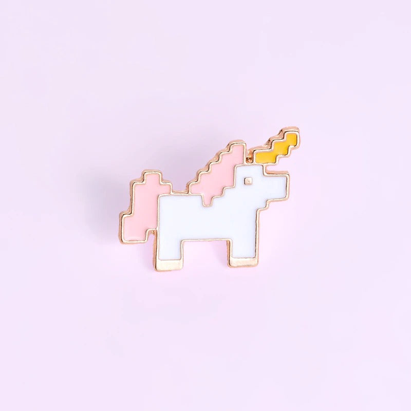 Kawaii Pixel Unicorn Pin